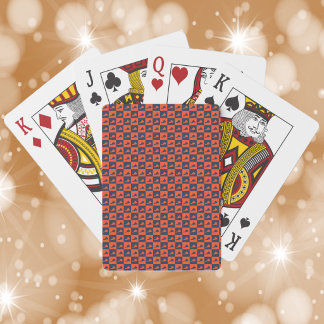 Baralho Virginia US State Orange and Blue Pattern