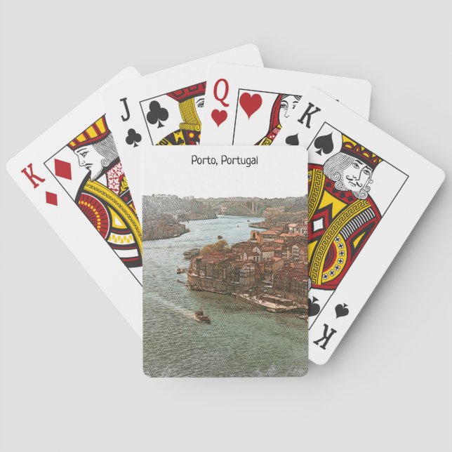 Baralho Vista da Cidade do Porto (Verso)