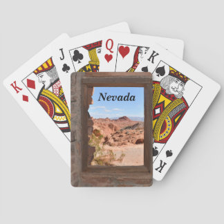 Baralho Vista de cabine de dentro do Vale do Fogo