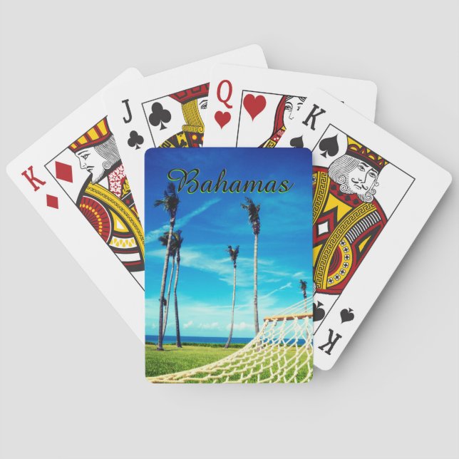 Baralho Vista de Oceano de Hammock Exótica (Verso)