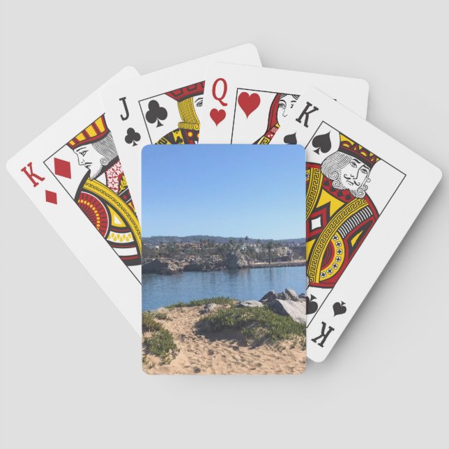 Baralho Vista do Wedge, Newport Beach, Califórnia (Verso)