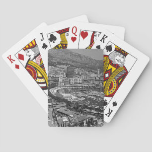 Baralho Vista geral vintage de Mônaco Monte-Carlo Puzzle