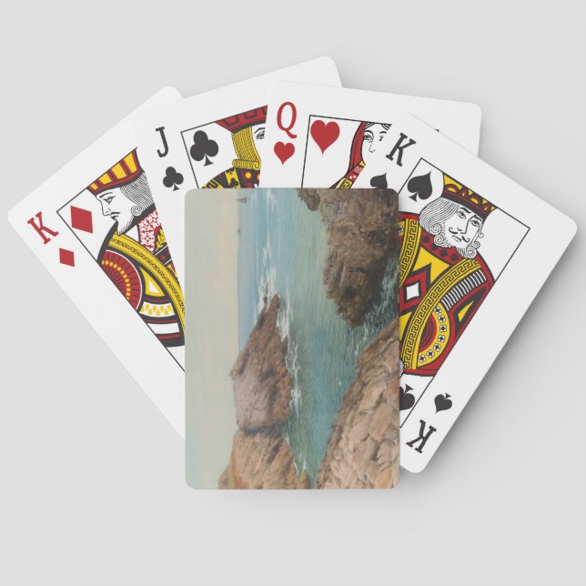 Baralho Vista sobre o mar (Paisagem Costeira) (Marinha) (Verso)