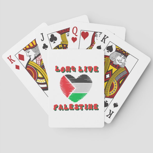 Baralho Viva a Palestina (Verso)