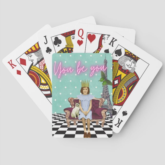 Baralho Você Está Empoderando Pop de Arte Menina (Verso)