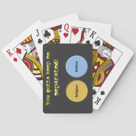 Baralho Você tem que me manter separado - política e relig