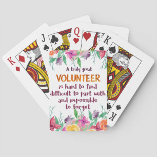 Baralho Voluntário Obrigado Presente de Apreciação do Volu
