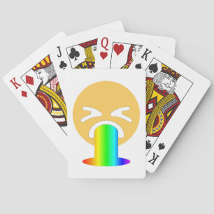 Baralho vômito do arco-íris emoji