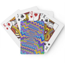 vórtices multicoloridos em Bicycle Playing Cards