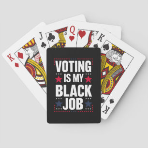 Baralho Votação Divertida É Meu Trabalho Preto Vintage