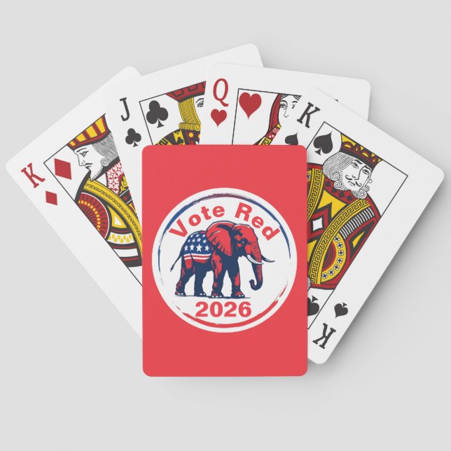 Baralho Votação Vermelho 2026 (Verso)