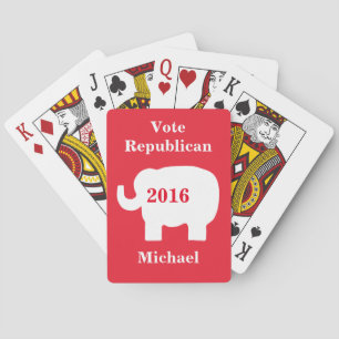 Baralho Vote Republicano 2016 Nome de Poker Personalizado
