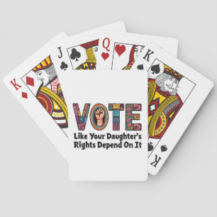 Baralho Votem como os direitos da sua filha dependem disso