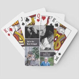 Baralho Vovô de Colagem de Fotos Personalizada