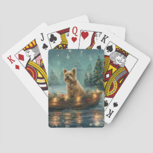 Baralho Voyage festiva do Cairn Terrier Christmas