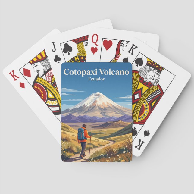 Baralho Vulcão Cotopaxi Equador (Verso)