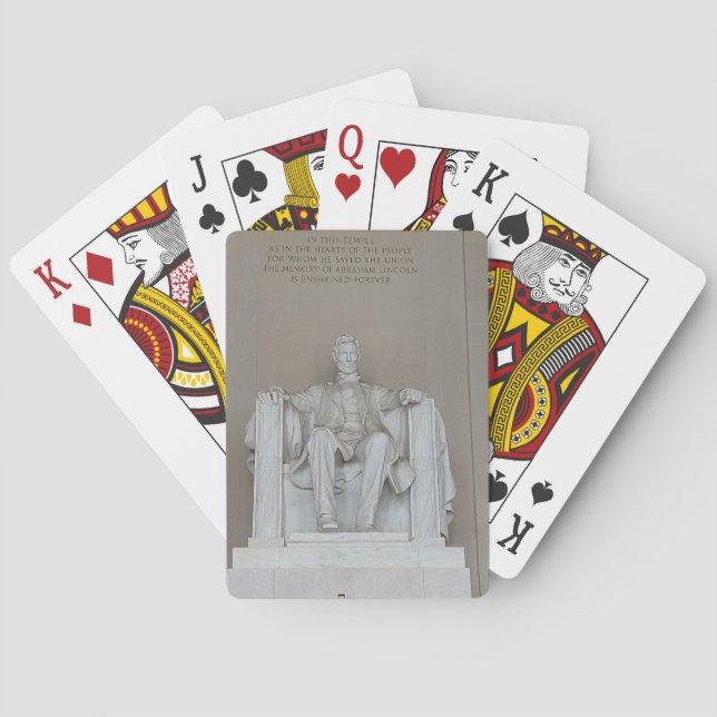 Baralho Washington D.C. Lincoln Memorial Playing Cards (Verso)