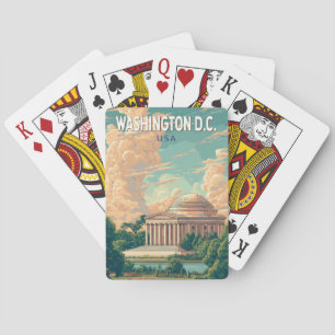 Baralho Washington DC Thomas Jefferson Memorial Viagem Art