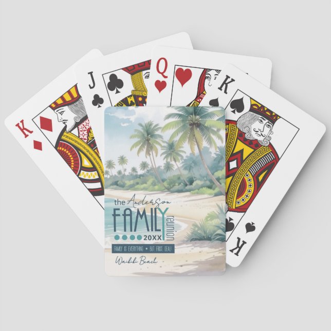 Baralho Watercolor Tropical Family Reunion ID1130 (Verso)