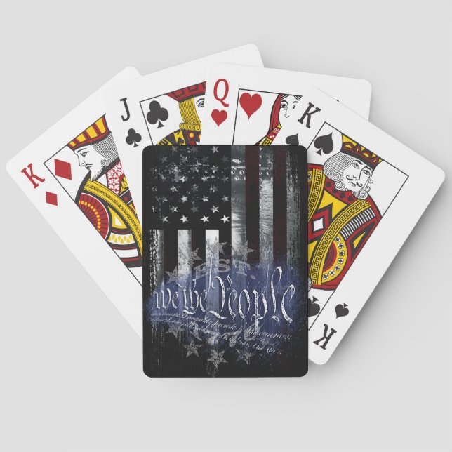 Baralho WE A PESSOAS 13 Estrelas Bandeira Industrial Ameri (Verso)