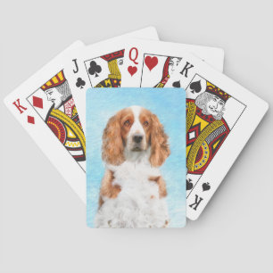 Baralho Welsh Springer Spaniel Painting - Arte Original de