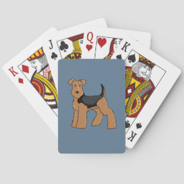 Baralho Welsh Terrier jogando cartas