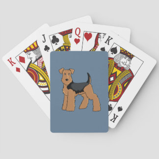 Baralho Welsh Terrier jogando cartas