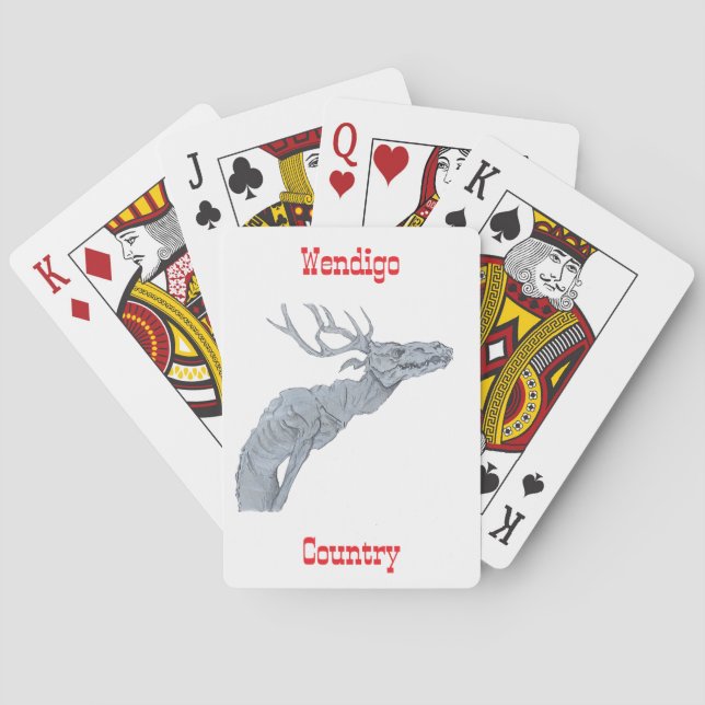 Baralho Wendigo country playing cards (Verso)