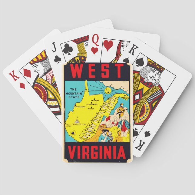 Baralho West Virginia Mountain State Playing Cards (Verso)