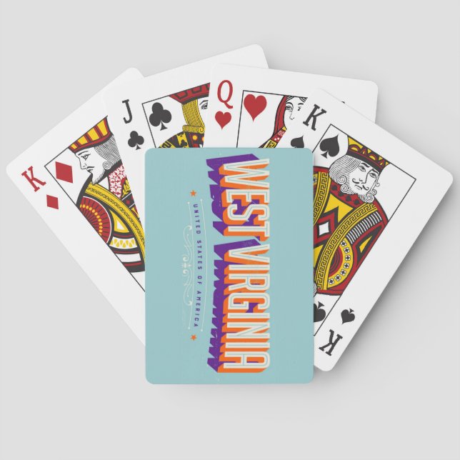 Baralho West Virginia USA Playing Cards (Verso)