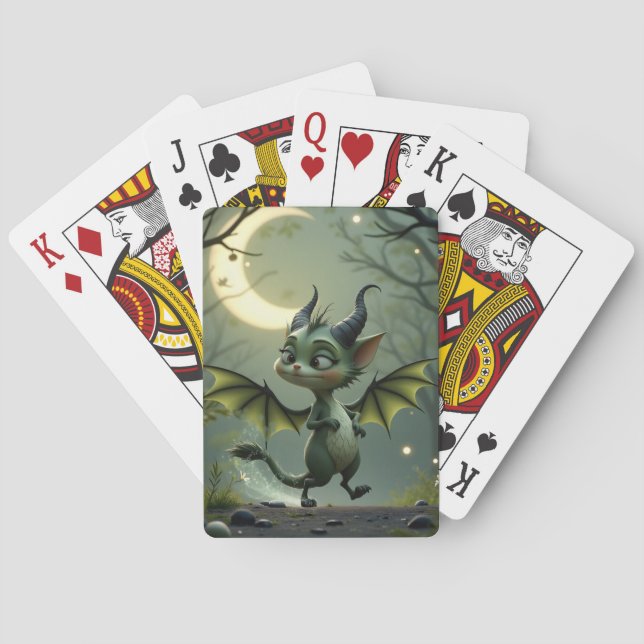 Baralho Where moonbeams dance, little mischief awakens.  (Verso)