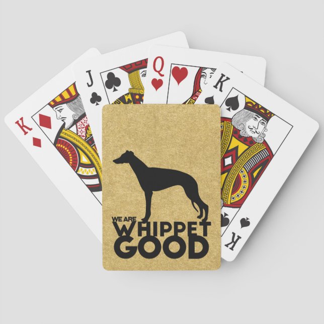 Baralho Whippet Dog Breed Playing Cards Theme (Verso)