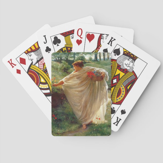 Baralho Wild Blossoms (por Edward Poynter) (Verso)