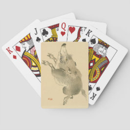Baralho Wild Boar (Arte japonesa) (por Kono Bairei)