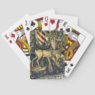 Baralho William Morris Cervo e Escudos em um Reino Verdeja