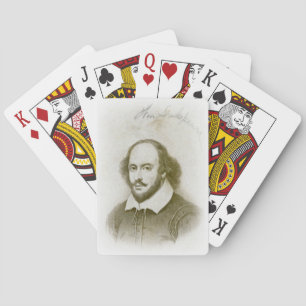 Baralho William Shakespeare - Cartões de Retrato e Assina