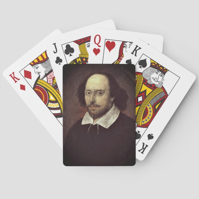 Baralho William Shakespeare Jogando Cartões (Verso)