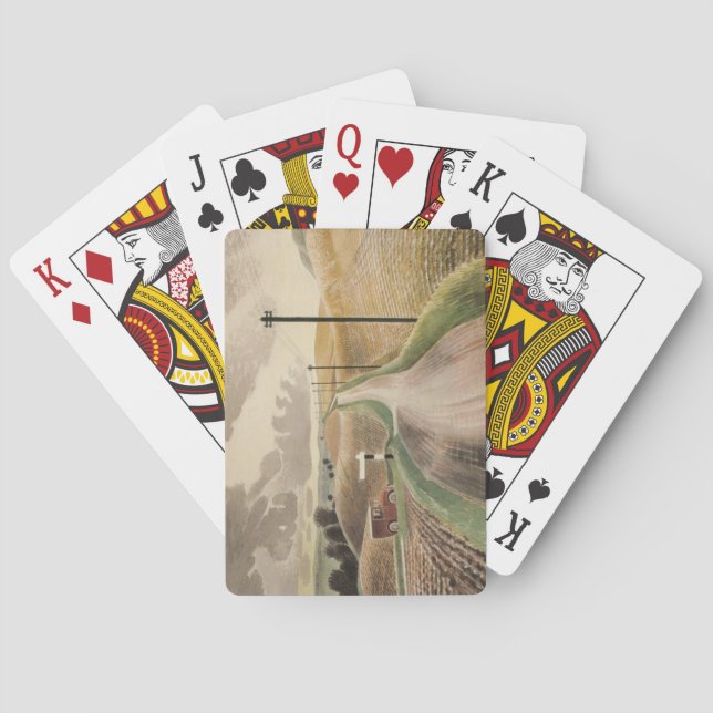 Baralho Wiltshire Landscape (por Eric Ravilious) (Verso)