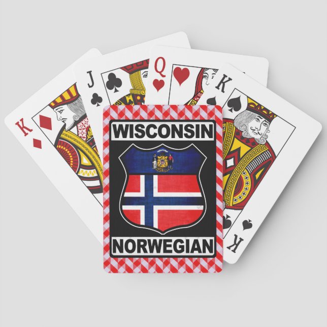 Baralho Wisconsin Norueguês Americano (Verso)
