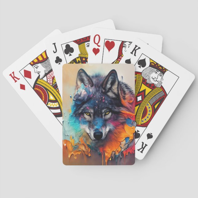 Baralho Wolf Animal Discovery Adventure Planet Nature (Verso)