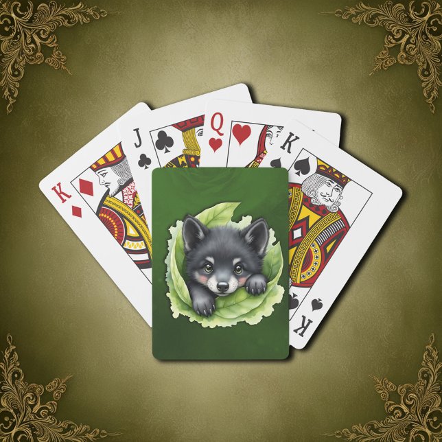 Baralho Wolf cub in the green: (Criador carregado)