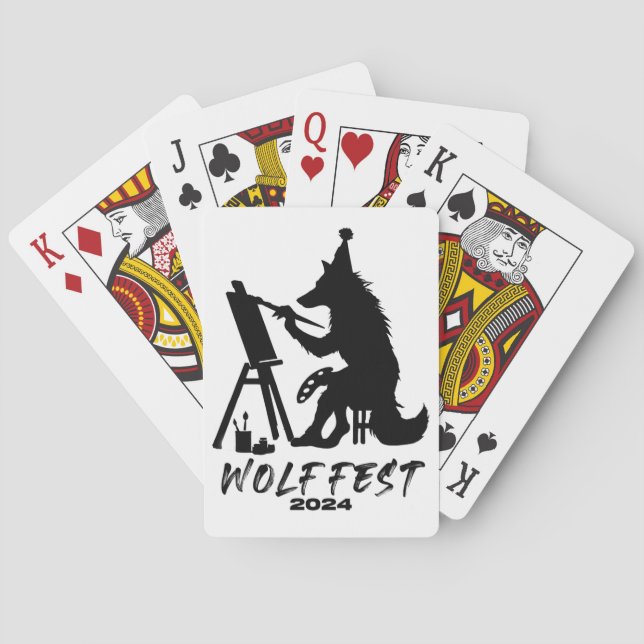 Baralho Wolf Fest 2024 Deck of Cards (Verso)