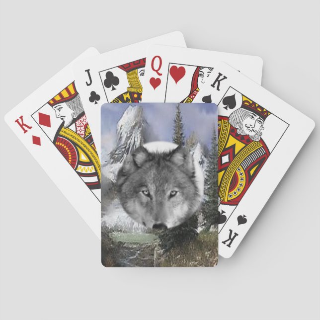 Baralho Wolf Playing Card Deck (Verso)
