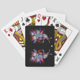 Baralho Wolfhound Red White e Blue, um irlandês patriótico