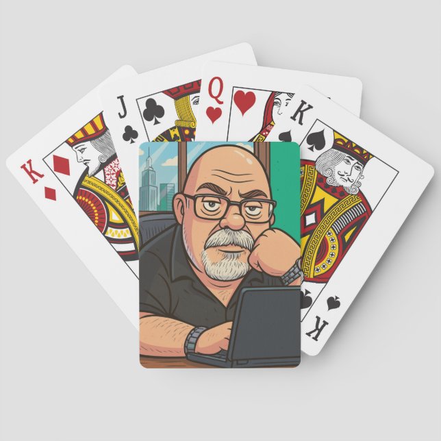 Baralho Working Writer Playing Cards by Phil Elmore (Verso)