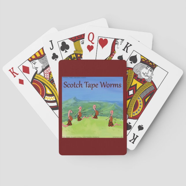 Baralho Worms Engraçados De rick London Da Escócia Comic (Verso)