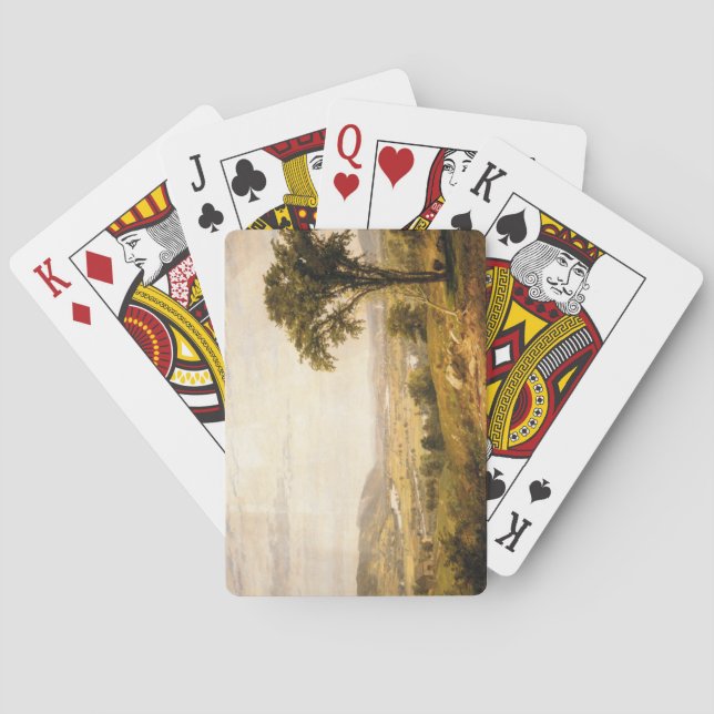 Baralho Wyoming Valley, Pensilvânia (Vintage Landscape) (Verso)