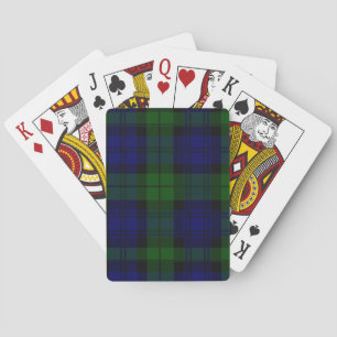 Baralho xadrez verde azul de tartan Black Watch