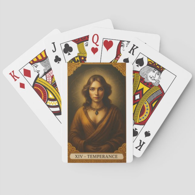 BARALHO XIV - TEMPERANÇA - CARTAS DE TAROT (Verso)
