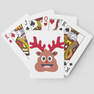 Baralho xmas reindeer poo emoji